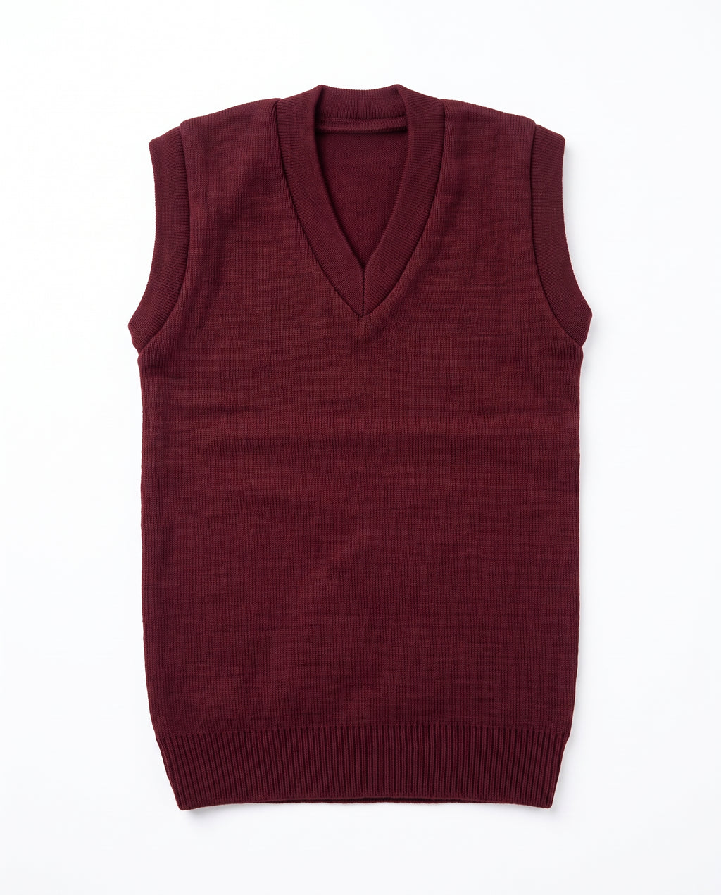 official-school-sleeveless-v-neck-sweater-vest-maroon