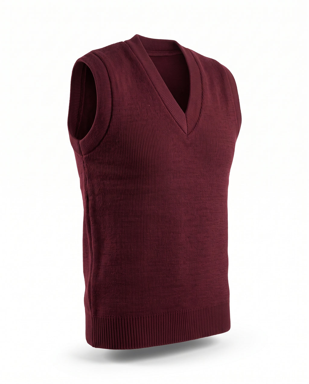 official-school-sleeveless-v-neck-sweater-vest-maroon