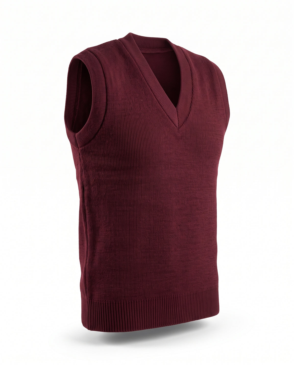 official-school-sleeveless-v-neck-sweater-vest-maroon