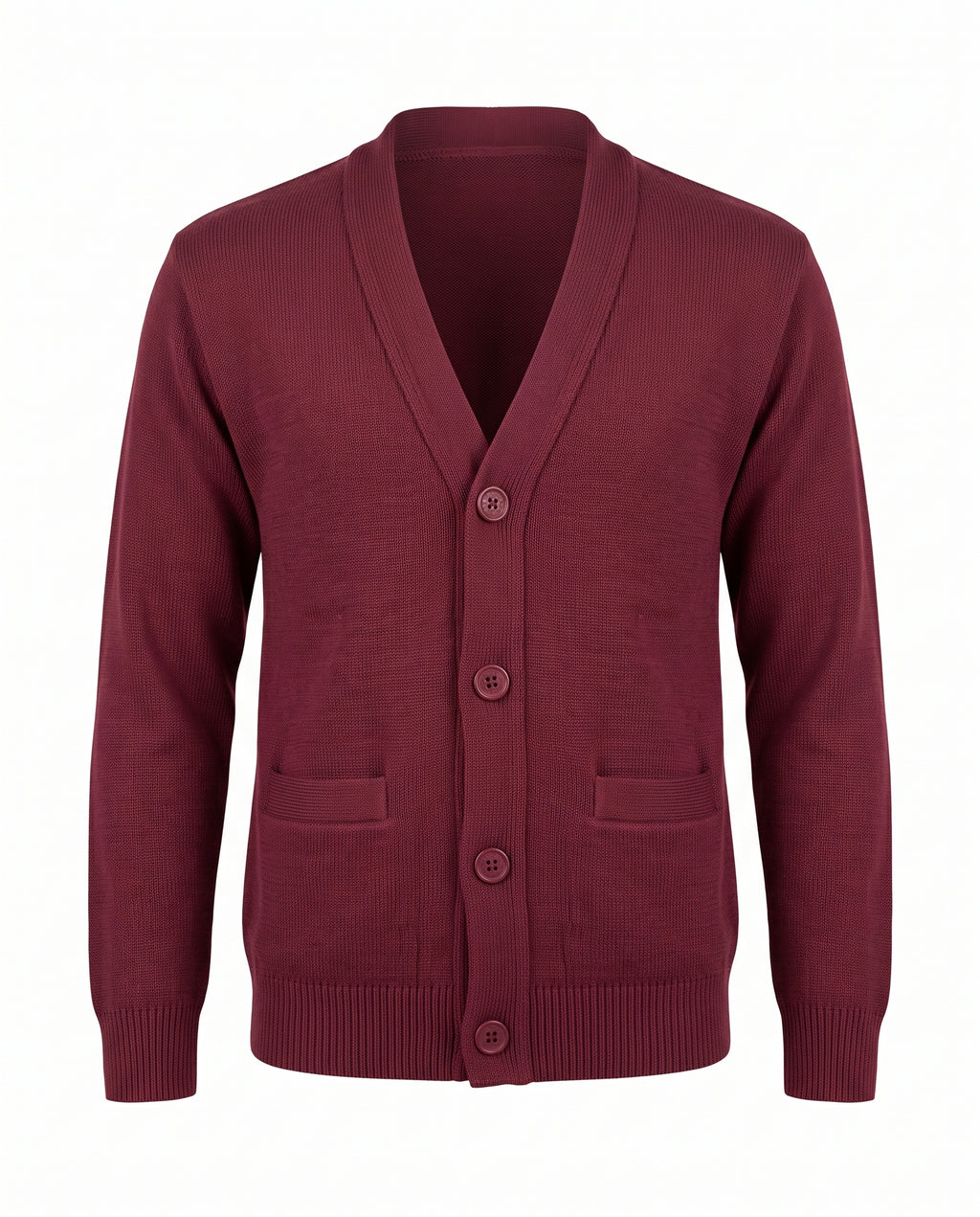 Official School Girls Full Sleeve Cardigan Sweater – Maroon