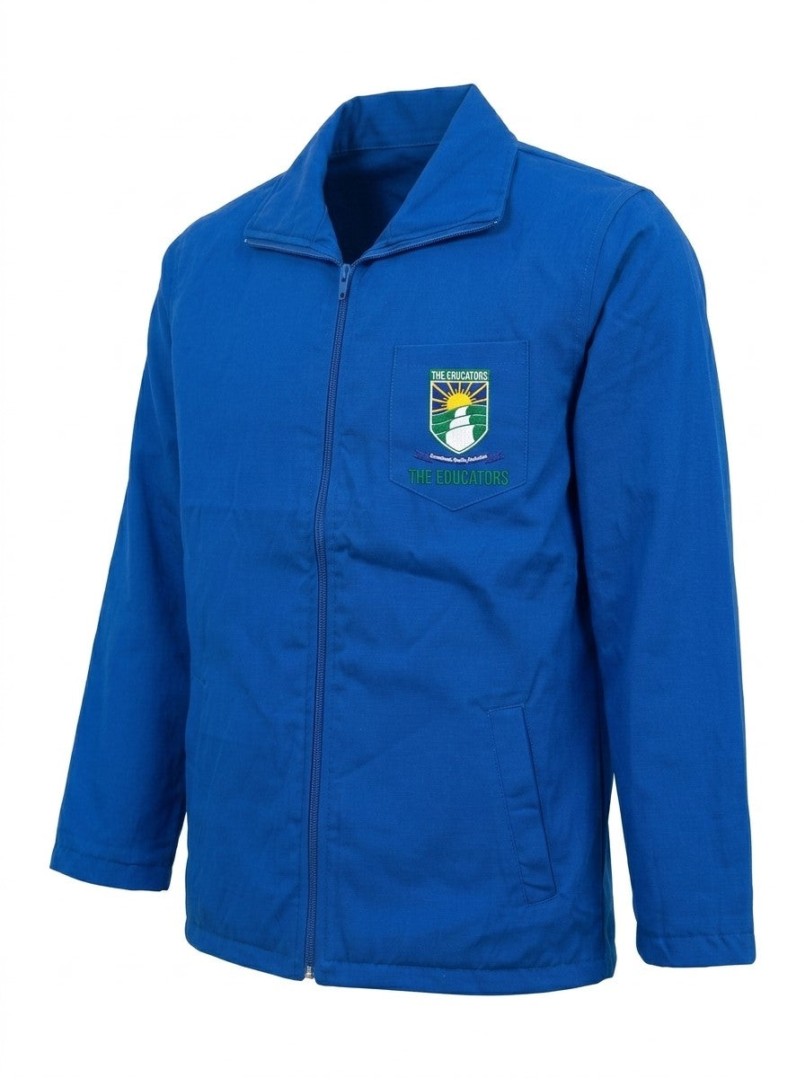 The Educators Official Winter Zipper Jacket – Royal Blue