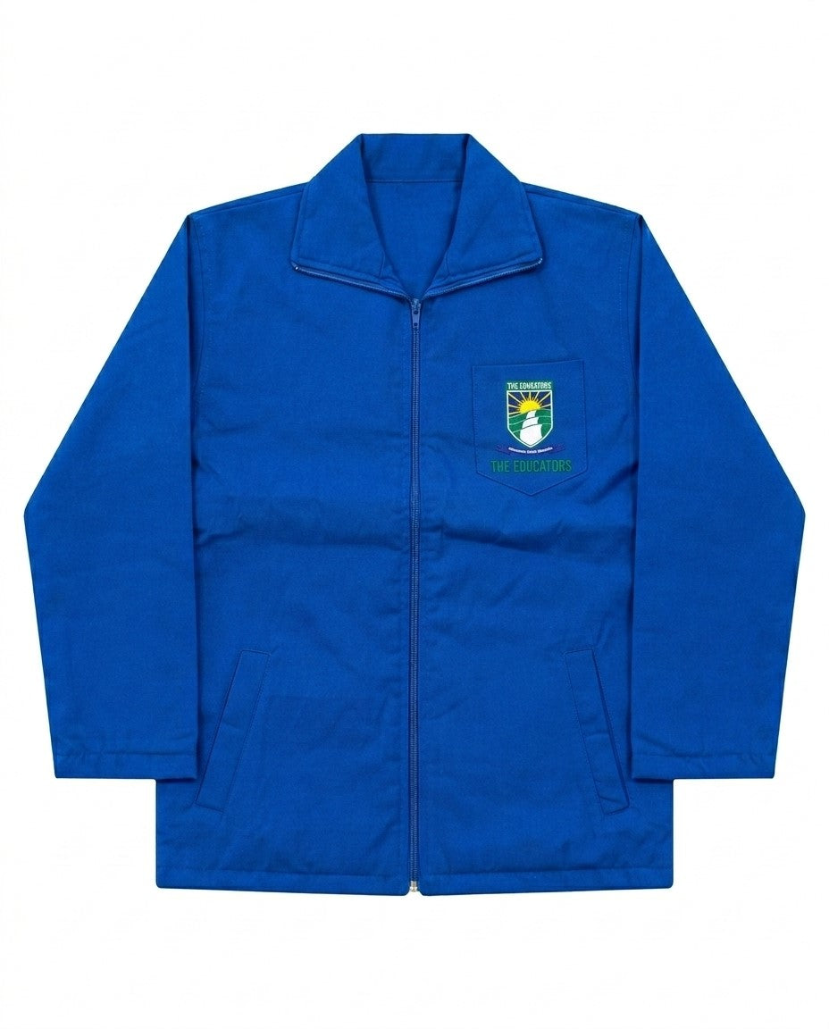 The Educators Official Winter Zipper Jacket – Royal Blue